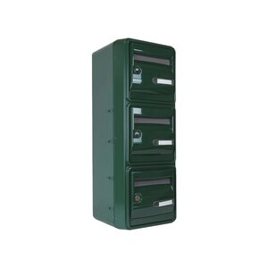 Bloc de 3 Boîtes aux lettres Corail · B3 Vert mousse