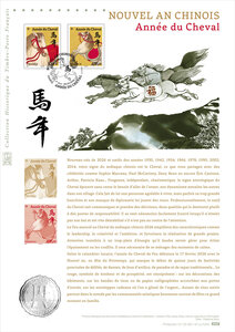 Document philatélique - Nouvel an chinois - Année du cheval