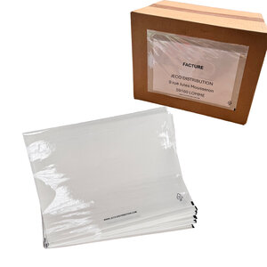Lot de 100 Pochettes porte document A5 auto adhésive transparente