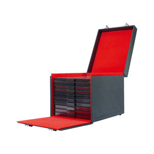 Valise numismatique noir simili cuir Cargo MB10 Deluxe.