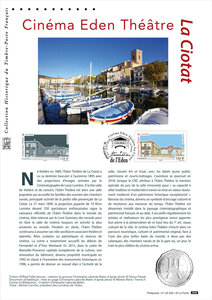 Document philatélique - La Ciotat - Cinéma Eden Théâtre