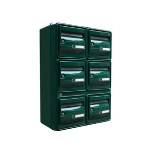 Bloc de boites aux lettres collectives extérieures · B6 - Vert mousse