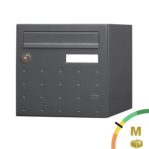 Boîte aux lettres 2 portes cubysm gris anthracite ral 7016m