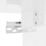vidaXL Ensemble de meubles de salle de bain 4 Pièces blanc brillant