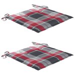 vidaXL Chaises pliables d'extérieur lot de 2 et coussins Bois d'acacia