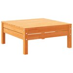 vidaXL Salon de jardin 7 Pièces avec coussins cire marron bois pin massif