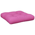 vidaXL Coussins de palette lot de 2 rose tissu