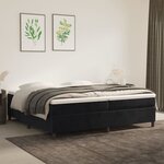 vidaXL Cadre de Lit Noir 200x200 cm Velours
