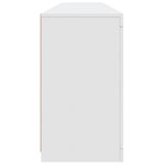 vidaXL Buffet avec lumières LED blanc 181 5x37x67 cm