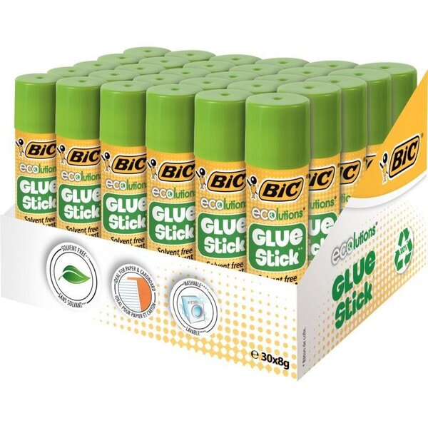Pack de 30 bâtons de colle Glue Stick 8 g BIC