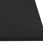vidaXL Panneaux muraux 12 Pièces Noir 60x15 cm Velours 1 08 m²