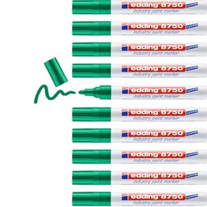 Marqueur Peinture 8750 Spécial Industrie Vert Pointe Ronde 2-4 mm x 10 EDDING