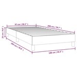 vidaXL Sommier à lattes de lit Vert 100x200 cm Tissu