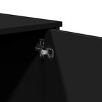 vidaXL Table console noir 100x35x74 5 cm bois d'ingénierie