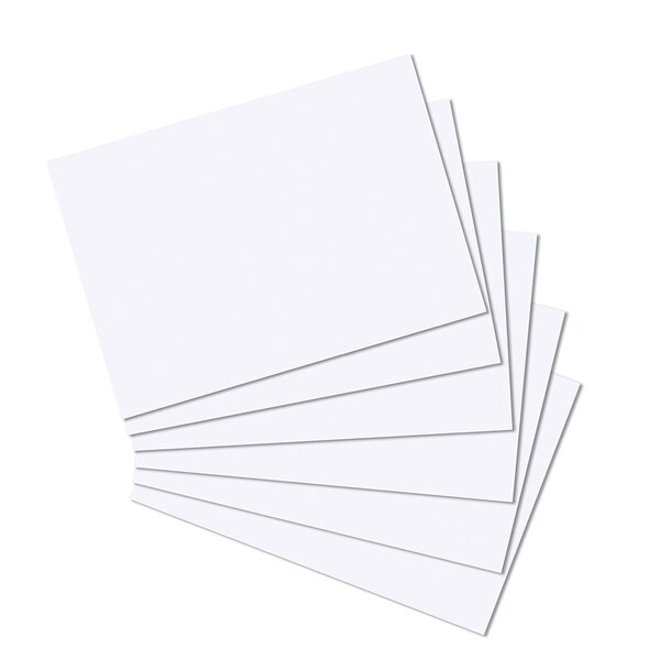 Pqt de 100 Fiches bistrol 170g A4 Unies Blanc HERLITZ