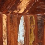 vidaXL Table basse ronde Bois massif de récupération