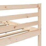 vidaXL Cadre de lit Bois de pin massif 120x200 cm