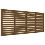 vidaXL Tête de lit murale Marron miel 166x3x91 5 cm Bois massif de pin