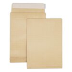 Lot de 20 enveloppes pochettes kraft armé à soufflet marron 229 x 324 + 30 mm