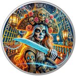 Pièce de monnaie en Argent g 31.1 (1 oz) Millésime 2024 DIA DE LOS MUERTOS