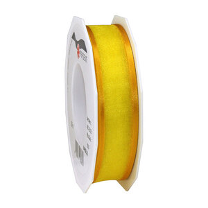 Organza marseille 25-m-rouleau 25 mm jaune