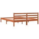 vidaXL Cadre de lit sans matelas cire marron 180x200cm bois pin massif