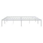 vidaXL Cadre de lit métal blanc 193x203 cm