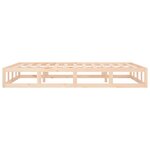 vidaXL Cadre de lit 120x190 cm Petit double Bois massif