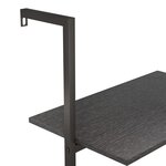 vidaXL Étagère inclinée à 3 niveaux Noir 64x35x120 5 cm