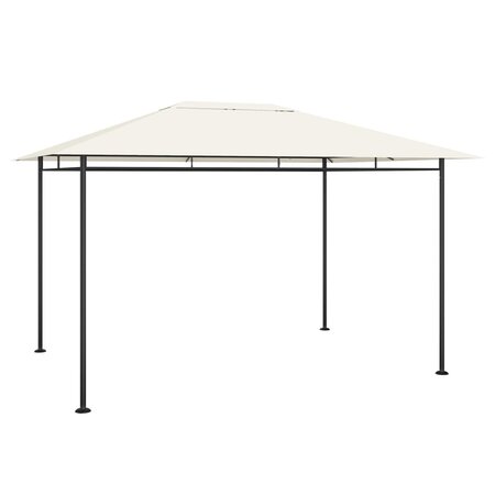 vidaXL Belvédère 384x281x270 cm Crème 180 g/m²