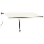 vidaXL Auvent automatique sur pied 450x300 cm Crème