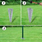 vidaXL Clôture Euro Acier 10 x 0 8 m Vert