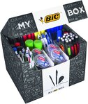 Boite d'un assortiment de 124 stylos BIC