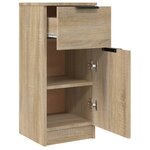 vidaXL Buffets 2 Pièces Chêne Sonoma 30x30x70 cm Bois d'ingénierie