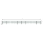 vidaXL Panneau de clôture avec poteaux Fer 17 x 1 2 m Vert