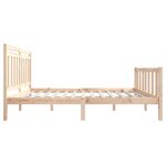 vidaXL Cadre de lit 120x190 cm Petit double Bois massif