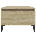 vidaXL Tables d'appoint 2 Pièces Chêne sonoma 50x46x35 cm Bois ingénierie
