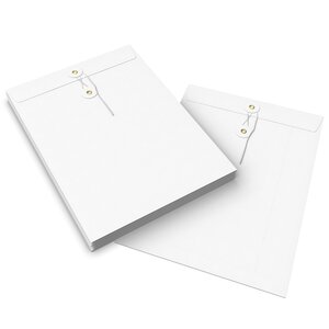 Lot de 10 enveloppes à rondelle et ficelle blanche 324x229