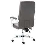 Chaise fauteuil siège de bureau informatique étude de massage similicuir gris 02_0024009