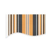 vidaXL Tissu de remplacement pour auvent rayures multicolores 4x3 5 m
