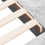 vidaXL Cadre de lit gris béton 135x190 cm bois d'ingénierie