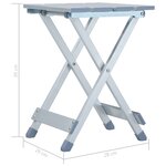 vidaXL Tabouret de camping Aluminium 28x26x39 cm