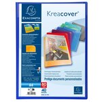 Protège-documents En Polypropylène Semi Rigide Kreacover® Opaque 80 Vues - A4 - Couleurs Assorties - X 12 - Exacompta