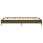 vidaXL Cadre de lit Marron foncé 120x200 cm Tissu
