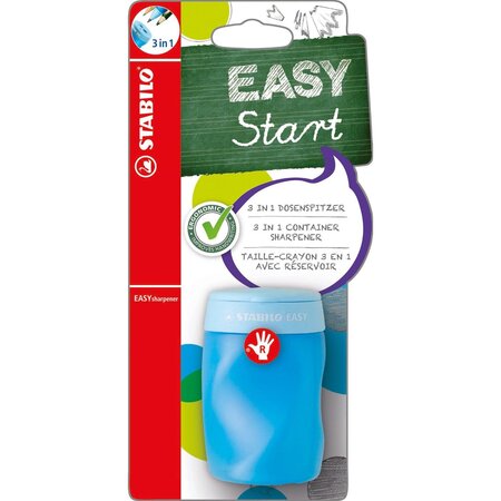 Taille Crayon 3 en 1 EASYsharpener Droitier Bleu x 3 STABILO