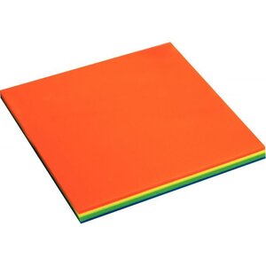 Bloc de 100 notes repositionnables transparentes 75 x 75 mm assortis