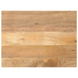 vidaXL Dessus de table 80x60x3 8 cm rectangulaire bois massif manguier
