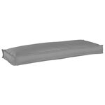 vidaXL Coussin de palette pour banc gris 110x40x8 cm en tissu Oxford