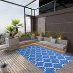 vidaXL Tapis d'extérieur Noir 120x180 cm PP