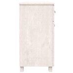 vidaXL Buffet MOLDE Blanc 113x40x80 cm Bois massif de pin